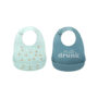 Pearhead Juego de 2 baberos de silicona, Milk Drunk