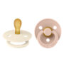 Chupones bibs, colour 2 PACK Ivory/Blush Size 1
