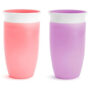 2 Vasos Munchkin Miracle 360? 10 oz 6m+ Rosa/Morado