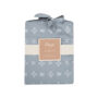Sabana para Cuna de Algodon Crane Baby Gris/Blanco