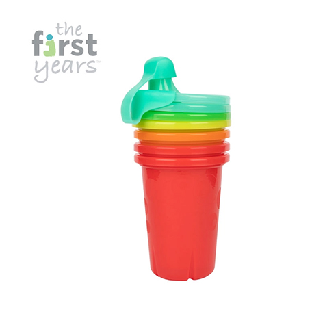 The First Years Take & Toss - Vasos con Boquilla para Niños Pequeños 10Oz 9m+
